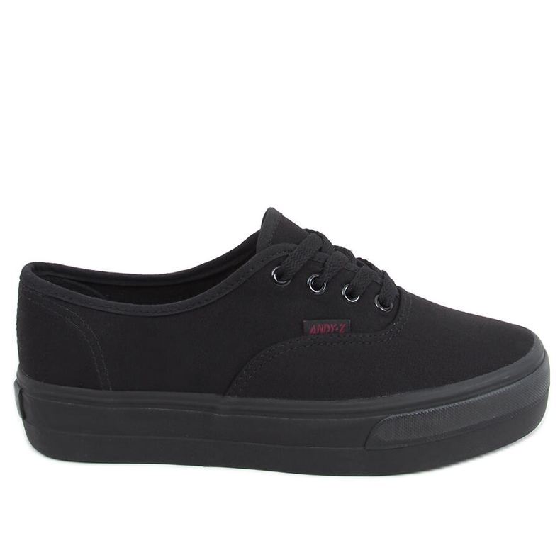 Högsulade sneakers Donau All Black svart
