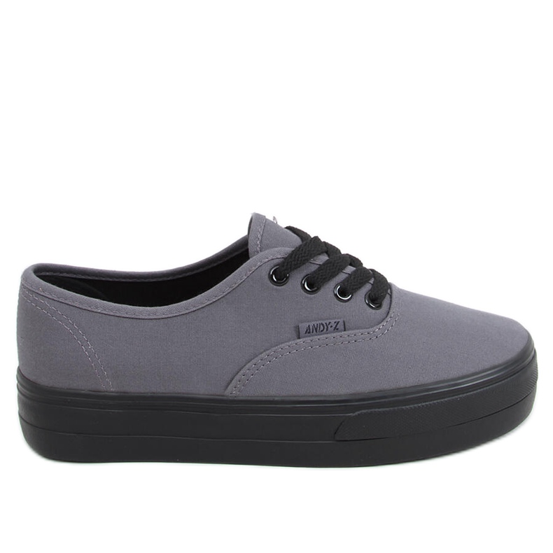 Högsulade sneakers Donau DK.GRAY grå