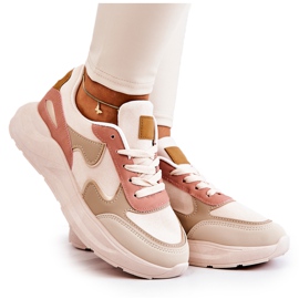 PS1 Damsportskor Sneakers Beige-Rosa Bethell