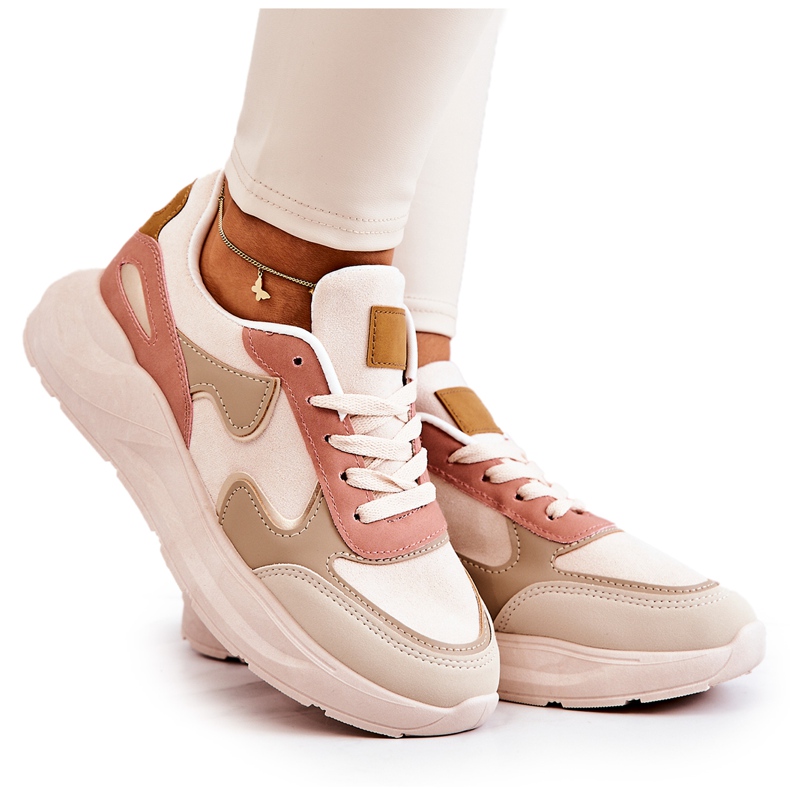 PS1 Damsportskor Sneakers Beige-Rosa Bethell
