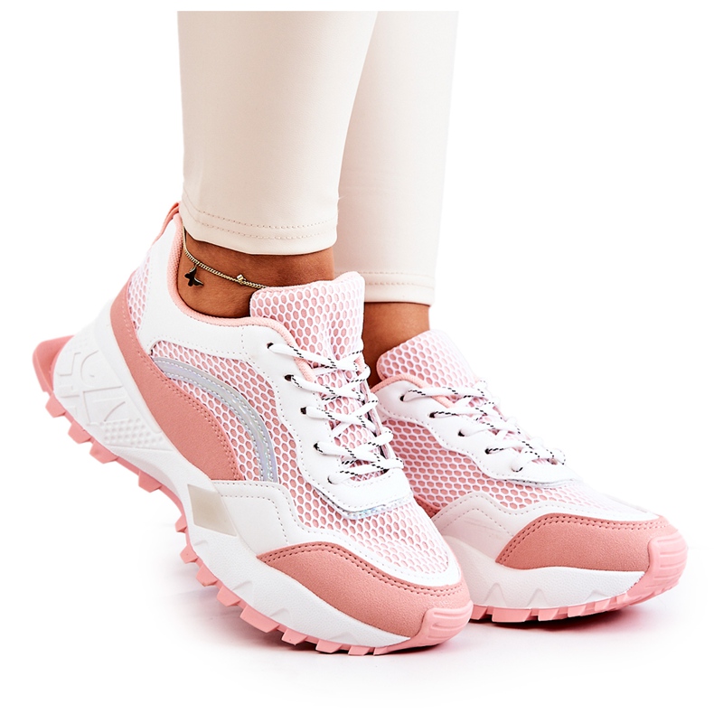 PS1 Sportskor Sneakers Rosa och Vita Revenge