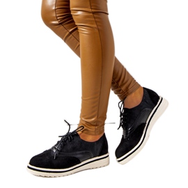 Svarta oxfordskor för dam från Beco