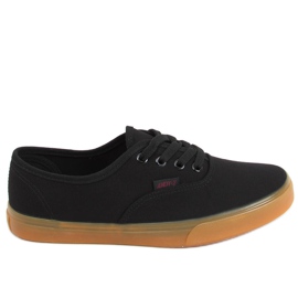 Werde Black canvas damsneakers svart