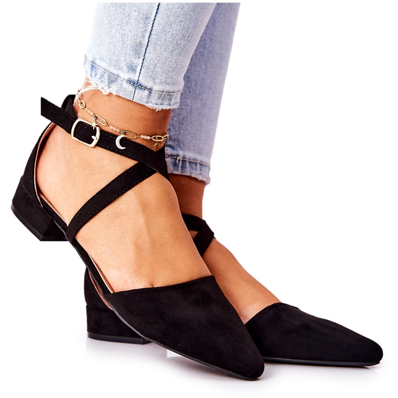 WS1 Pumps på låga klackar Svart Giovanna