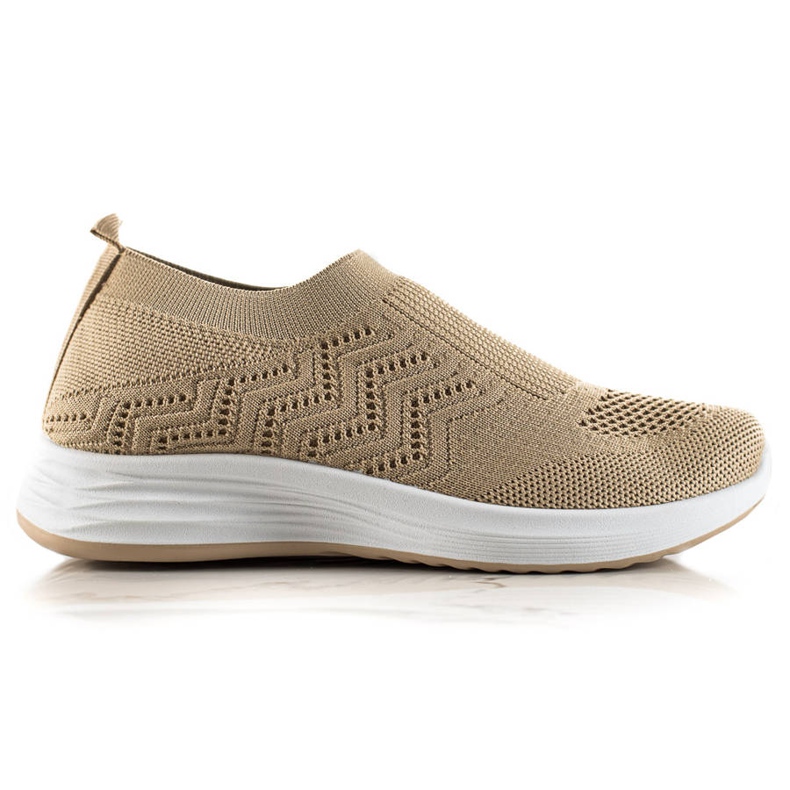 Renda Slip-on Openwork sportskor beige