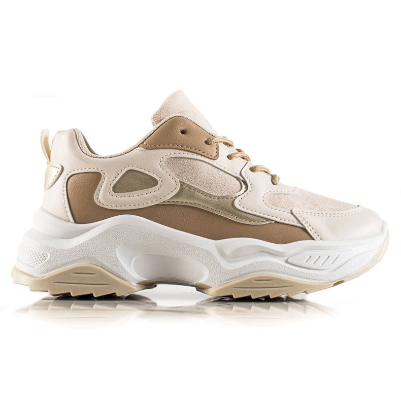 Marquiz Trendiga sneakers beige brun