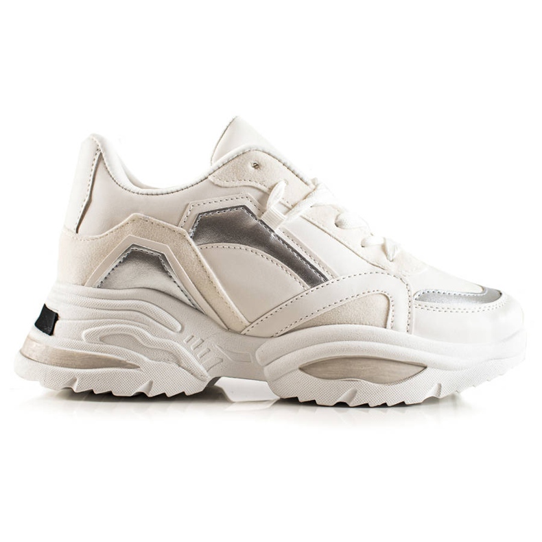 TRENDI Mode sneakers beige vit