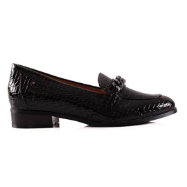 Eleganta VINCEZA halvsko loafers svart