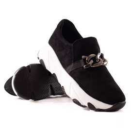 W. Potocki Potocki Sneakers i mocka svart