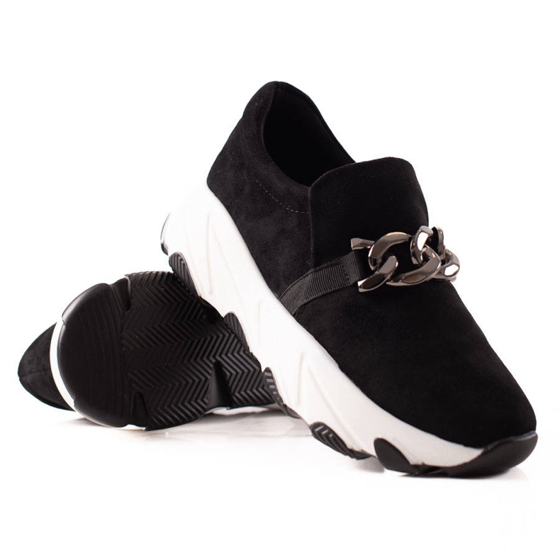 W. Potocki Potocki Sneakers i mocka svart