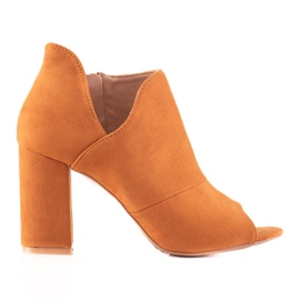 Open Toe VINCEZA stövlar gul