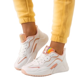 Ingram vita holografiska sneakers