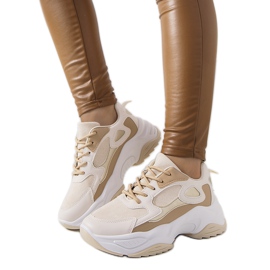 Beige Harkins sneakers för kvinnor