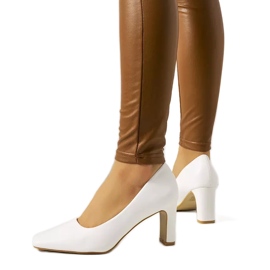 Vita Graves pumps för kvinnor ecru