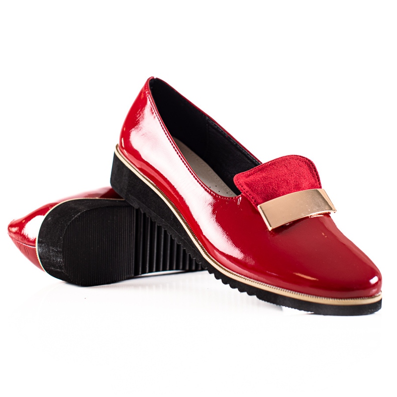 Goodin Lätta skor med prydnad röd