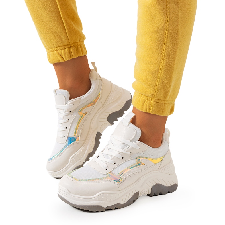 Beige Gossett sneakers vit