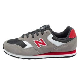 New Balance M ML393VT1 skor vit röd grå