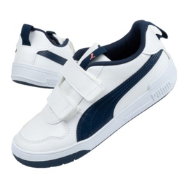 Puma Multiflex Jr 380740 07 vit marinblå