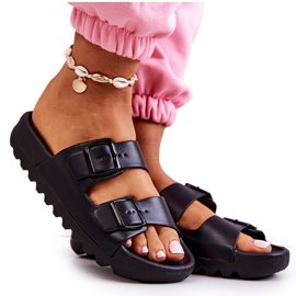 PS1 Gummitofflor På Den Svarta Westie Plattformen