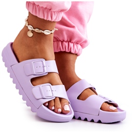 PS1 Gummitofflor På Den Lila Westie Plattformen purpur