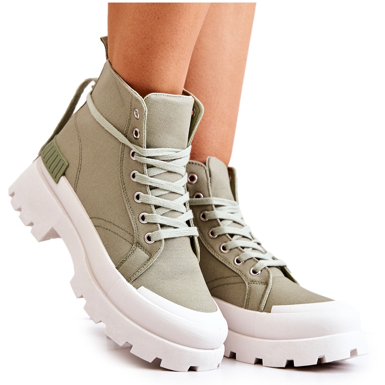 PS1 Faithfull Gröna knytkängor