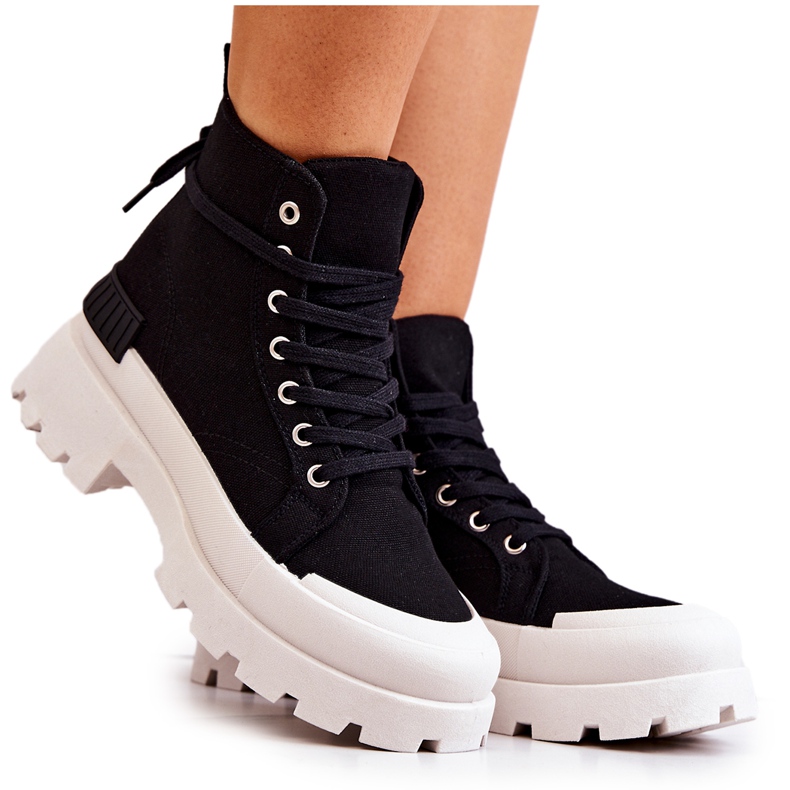 PS1 Faithfull knutna svarta stövlar