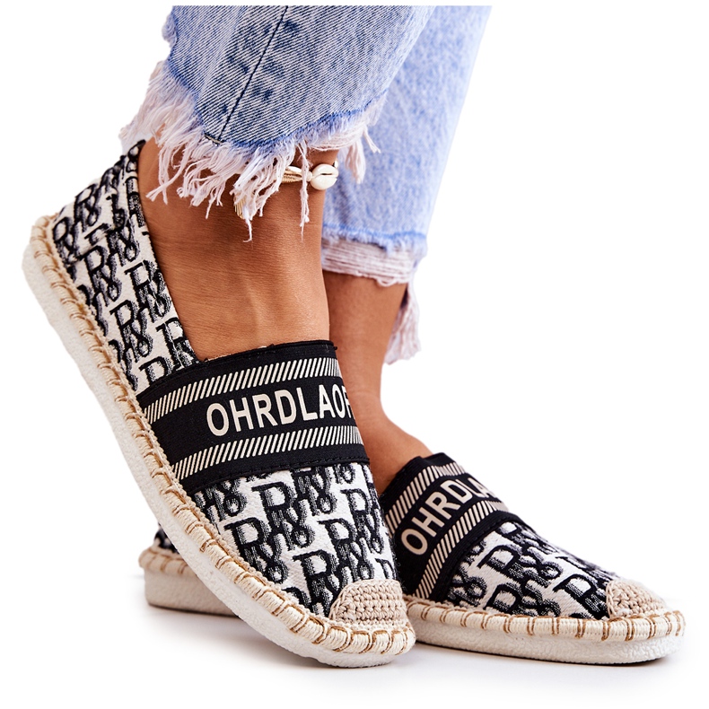 PS1 Klassiska Black Warm Time Espadrilles beige svart