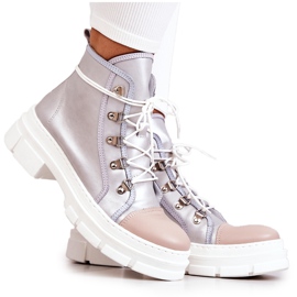 PK1 Silver Letty Läderstövlar beige