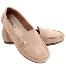 Sekue Khaki loafers för kvinnor beige
