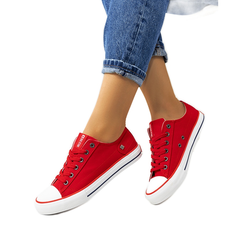 Big Star Red klassiska sneakers DD274339 röd