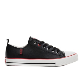 Big Star svarta herrsneakers JJ174068