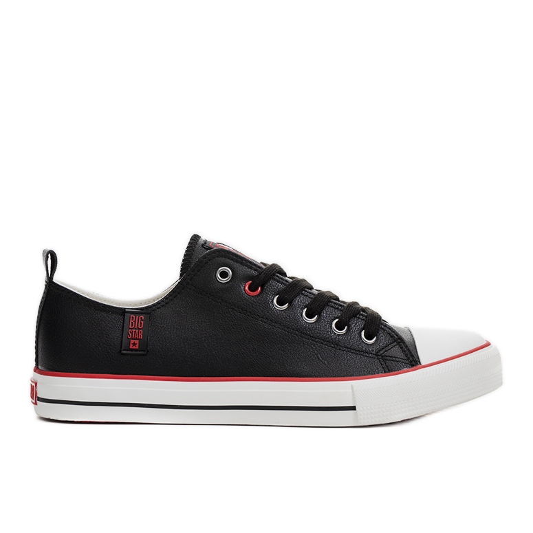 Big Star svarta herrsneakers JJ174068