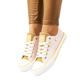 Pink Big Star damsneakers HH274455 beige