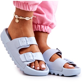 PS1 Gummitofflor På Den Blå Westie Plattformen