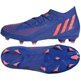 Adidas Predator Edge.3 Fg Jr GW2361 fotbollsskor blå blå