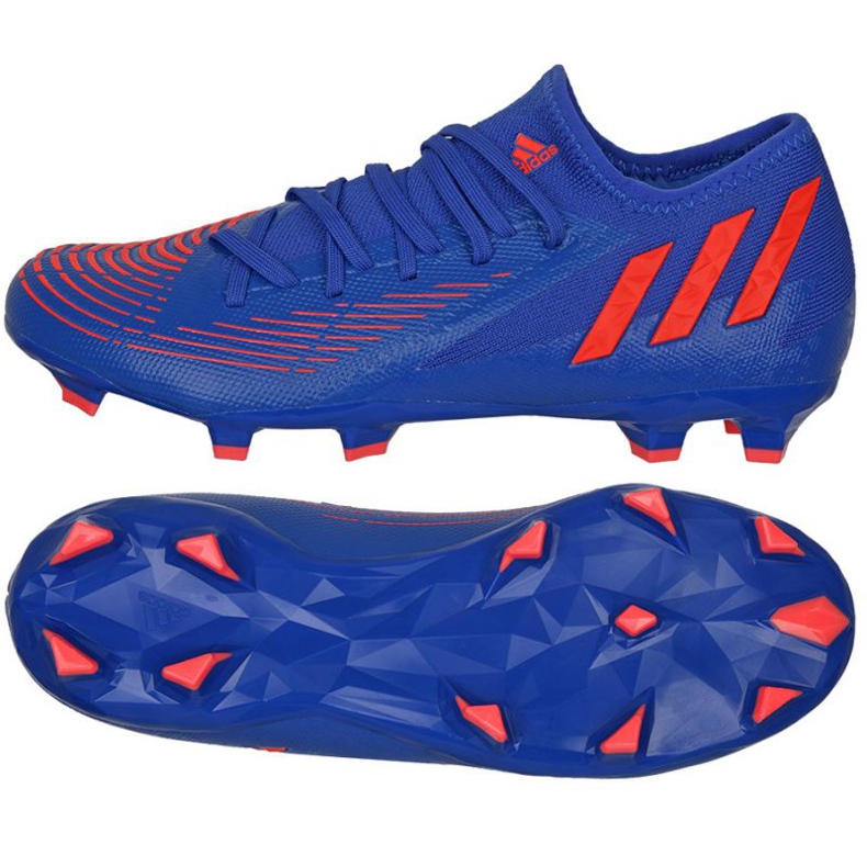 Adidas Predator Edge.3 L Fg M GW2280 fotbollsskor blå blå