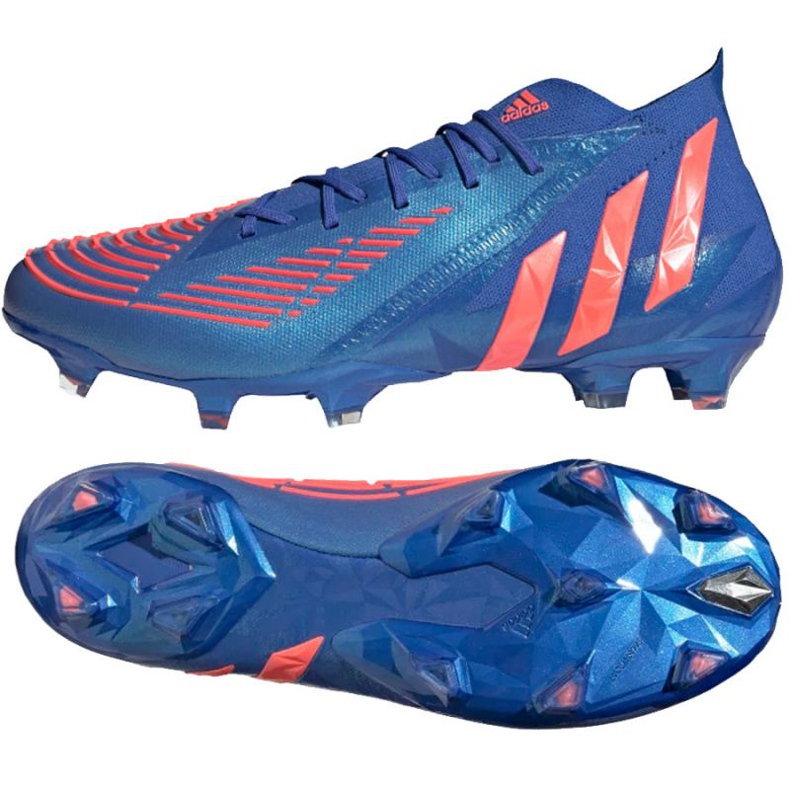 Adidas Predator Edge.1 Fg M H02932 fotbollsskor blå blå