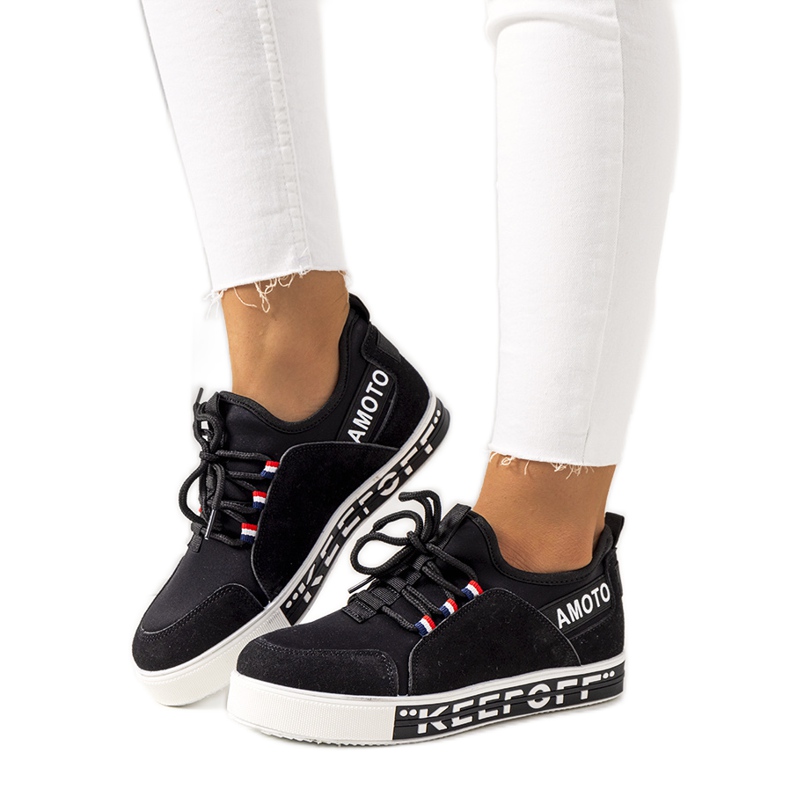 Svarta Burges sneakers för kvinnor