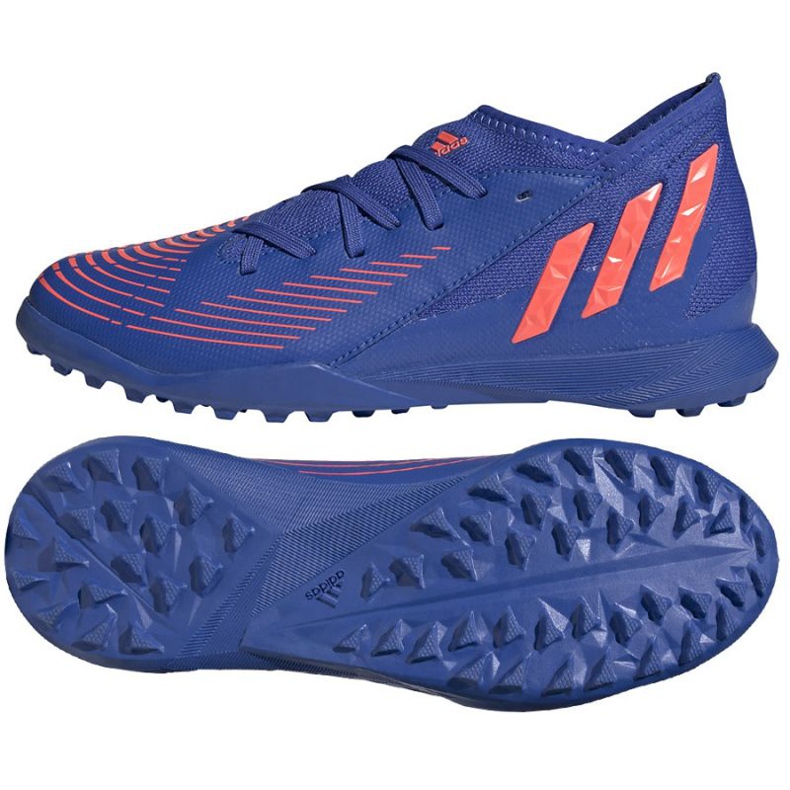 Adidas Predator Edge.3 Tf Jr GX2640 fotbollsskor blå blå