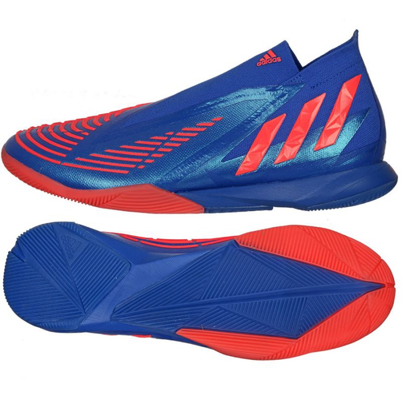 Adidas Predator Edge.1 In M GX0015 fotbollsskor blå blå