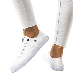 Vita sneakers för kvinnor Big Star AA274010