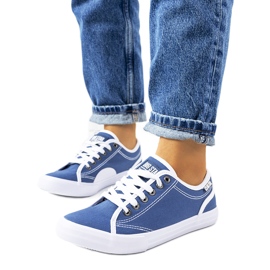 Big Star Marinblå damsneakers 274834