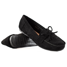 TRENDI Casual mocka loafers svart
