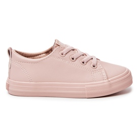 Läder Sneakers Big Star JJ374022 Nude rosa