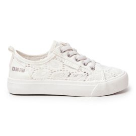 Openwork Sneakers Big Star JJ374012 Vit