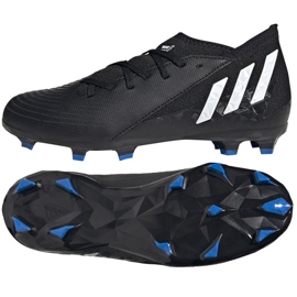 Adidas Predator Edge.3 Fg Jr GW2360 fotbollsskor svart svart