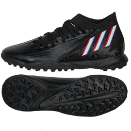 Adidas Predator Edge.3 Tf M GX2628 fotbollsskor svart svart