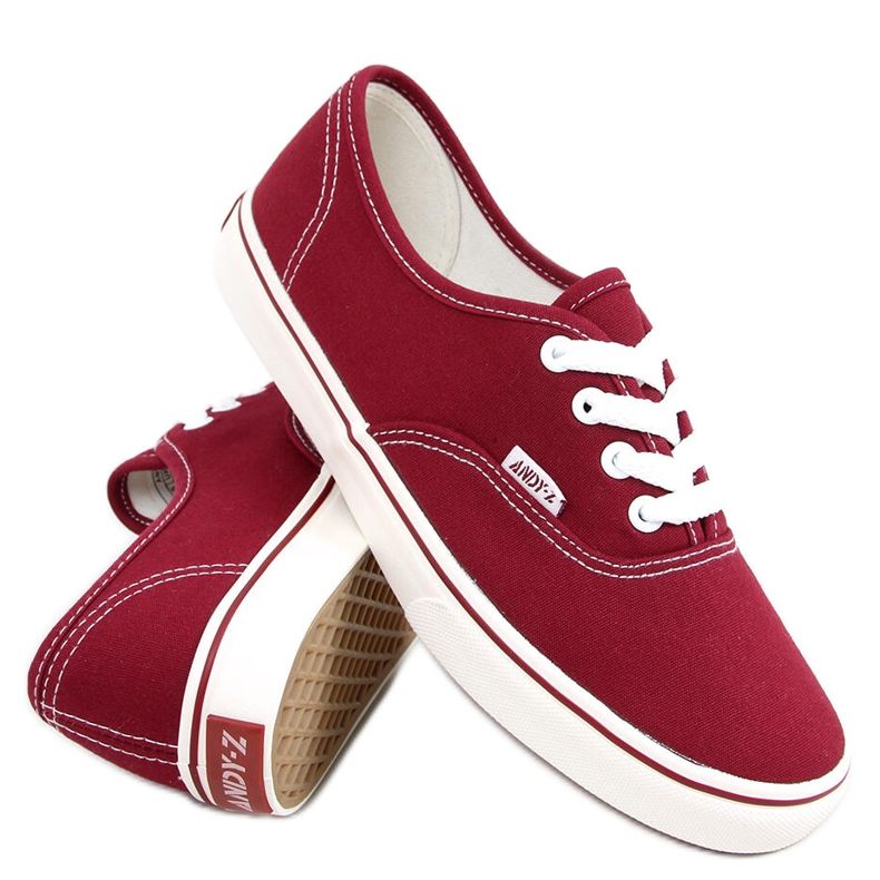 Aura Wine sneakers för kvinnor röd