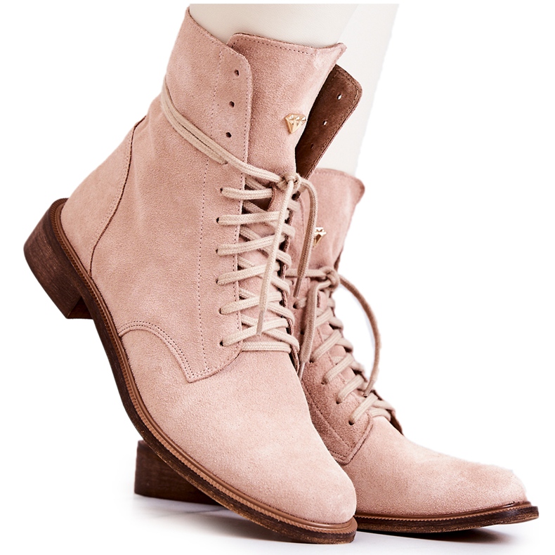 Mockastövlar Nicole Pink 2697 rosa