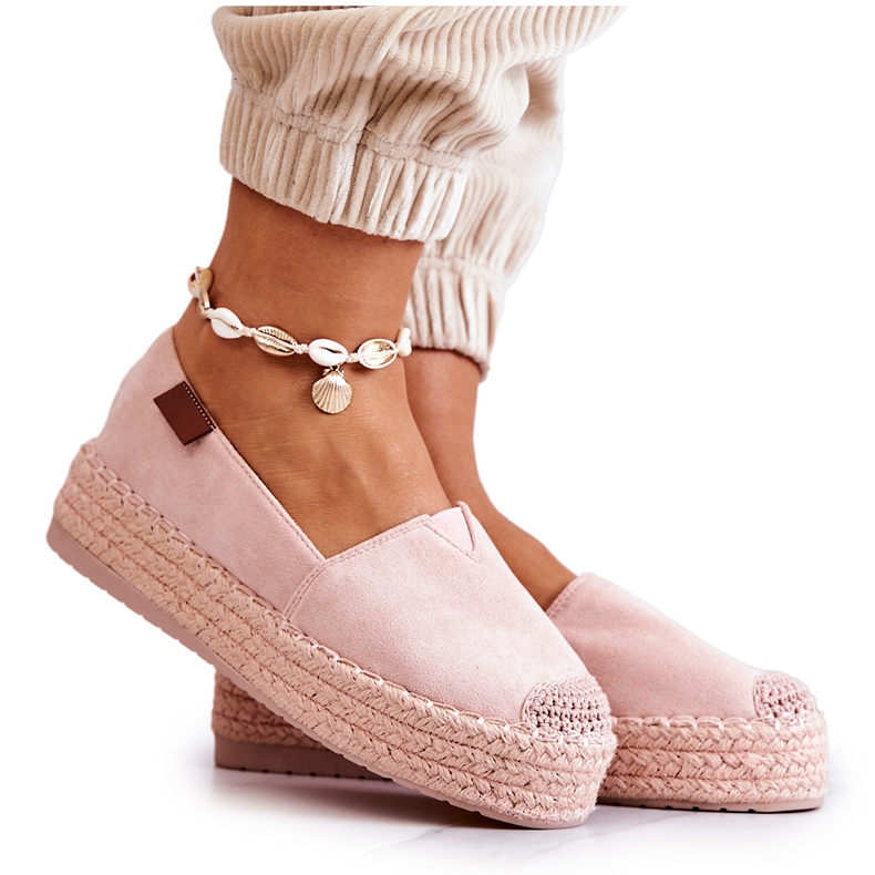 FB2 Slip-on Mocka Espadrilles Rosa Lesley